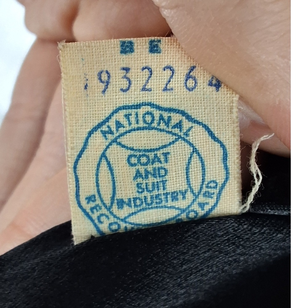 Vintage Ardoni California Wool Coat Mink Fur Collar ILGWU Union Made 60s M - Picture 5 of 7